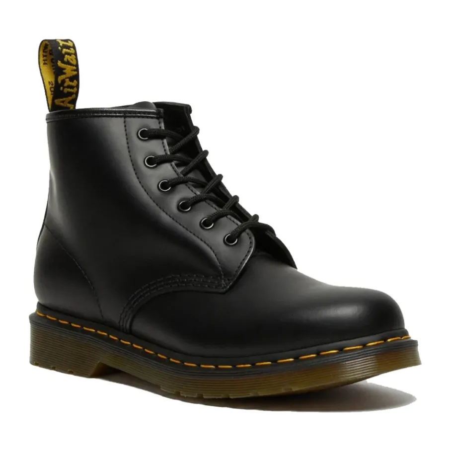 Dr. Martens 101 Smooth Boots - Klassieke Docs met gele stiksels-Heren Laarzen