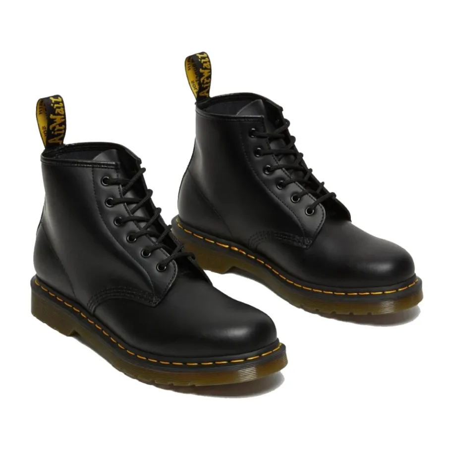Dr. Martens 101 Smooth Boots - Klassieke Docs met gele stiksels-Heren Laarzen