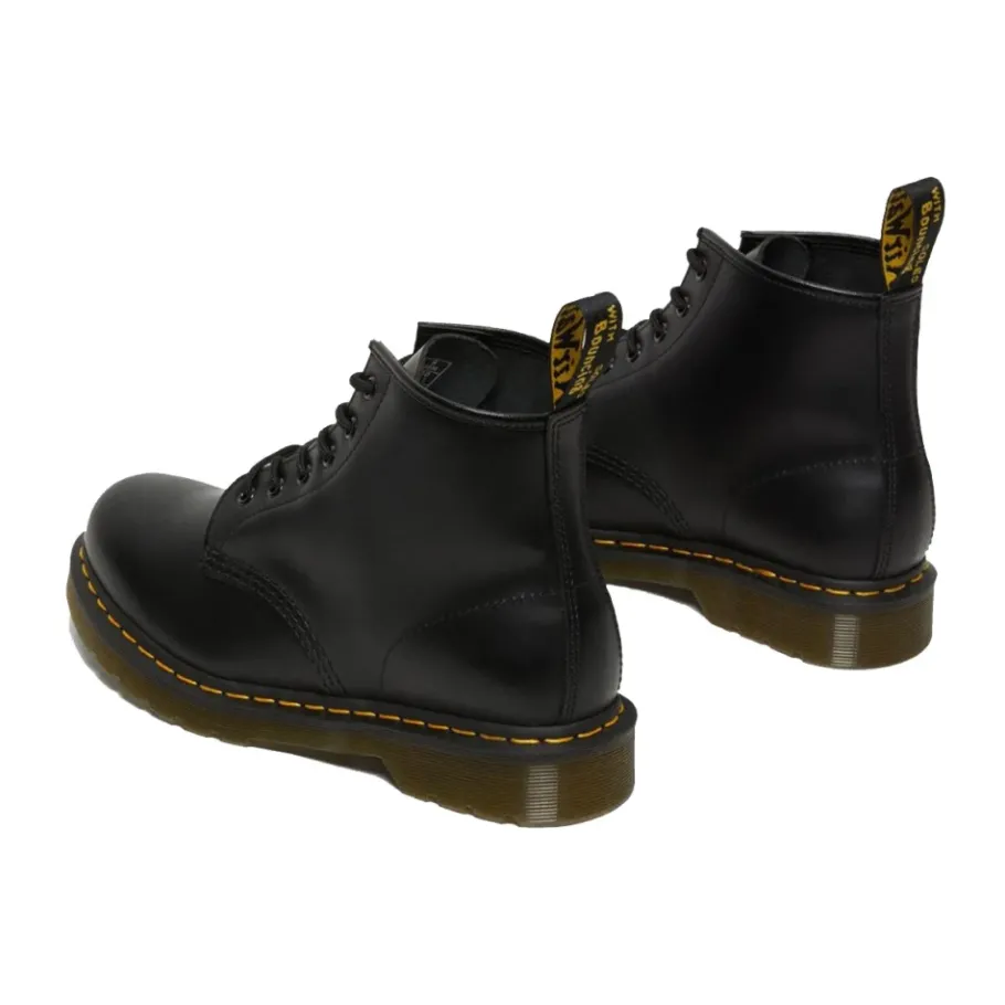 Dr. Martens 101 Smooth Boots - Klassieke Docs met gele stiksels-Heren Laarzen