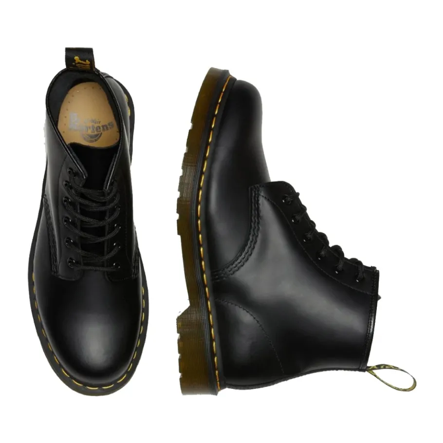 Dr. Martens 101 Smooth Boots - Klassieke Docs met gele stiksels-Heren Laarzen