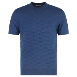 Paolo Pecora A021 Katoenen Trui met Korte Mouwen-Heren Truien & Vesten