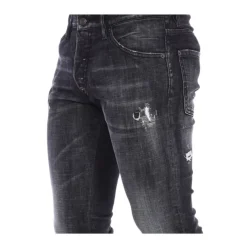 Dsquared2 Antraciet Katoenen Skinny Jeans-Heren Jeans