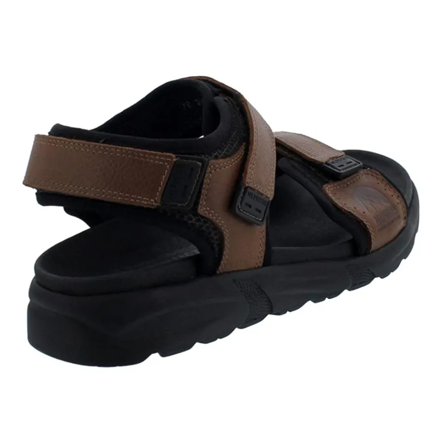 Mephisto Antraciet Sandaal Textiel/Leer-Heren Sandalen