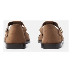 Scarosso Apollo Taupe Suede-Heren Sandalen