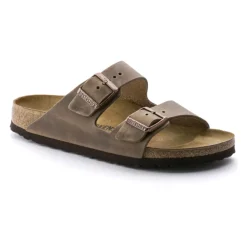Birkenstock Arizona Geolied Leren Sandalen Smal-Heren Slippers