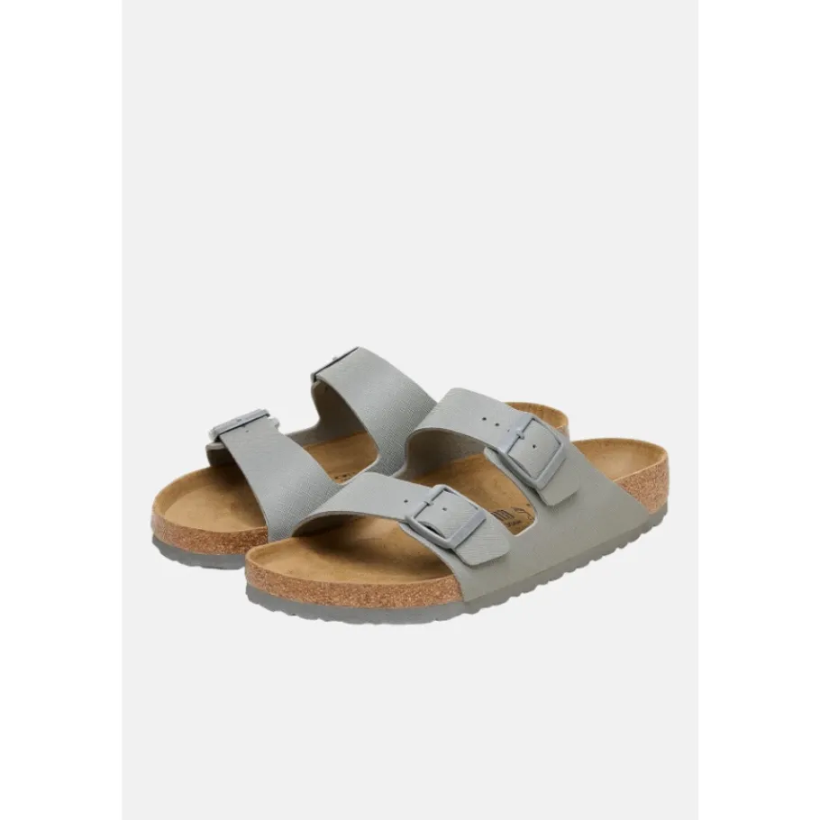 Birkenstock Arizona Saffiano leren sandalen-Heren Slippers