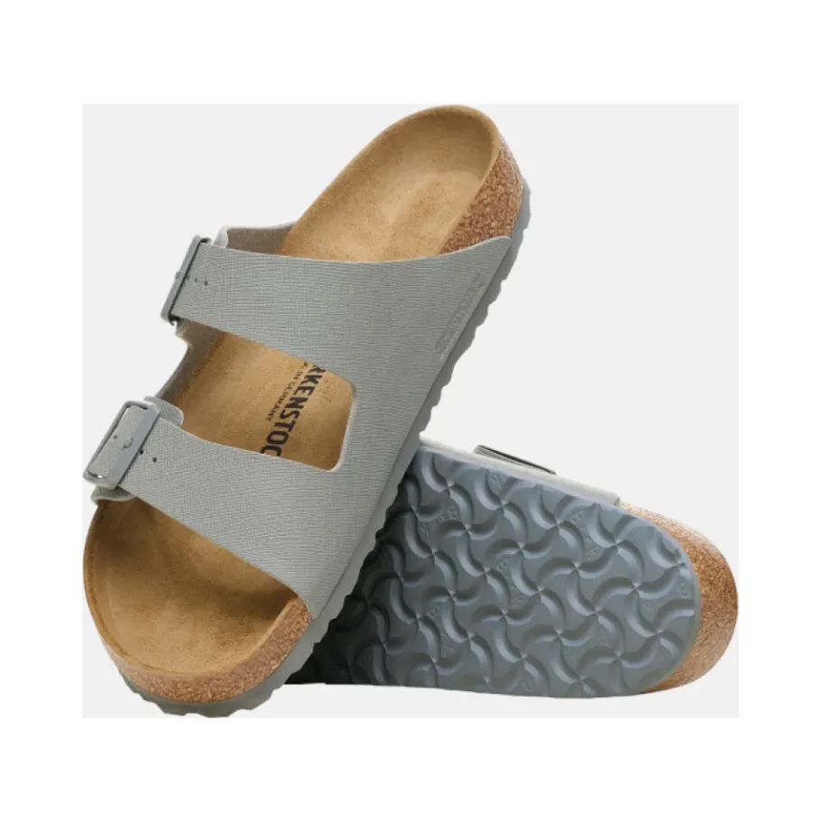 Birkenstock Arizona Saffiano leren sandalen-Heren Slippers