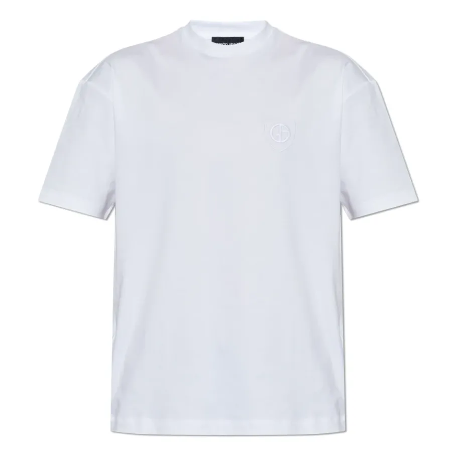 Giorgio Armani ASV interlock T-shirt met ronde hals-Heren Shirts