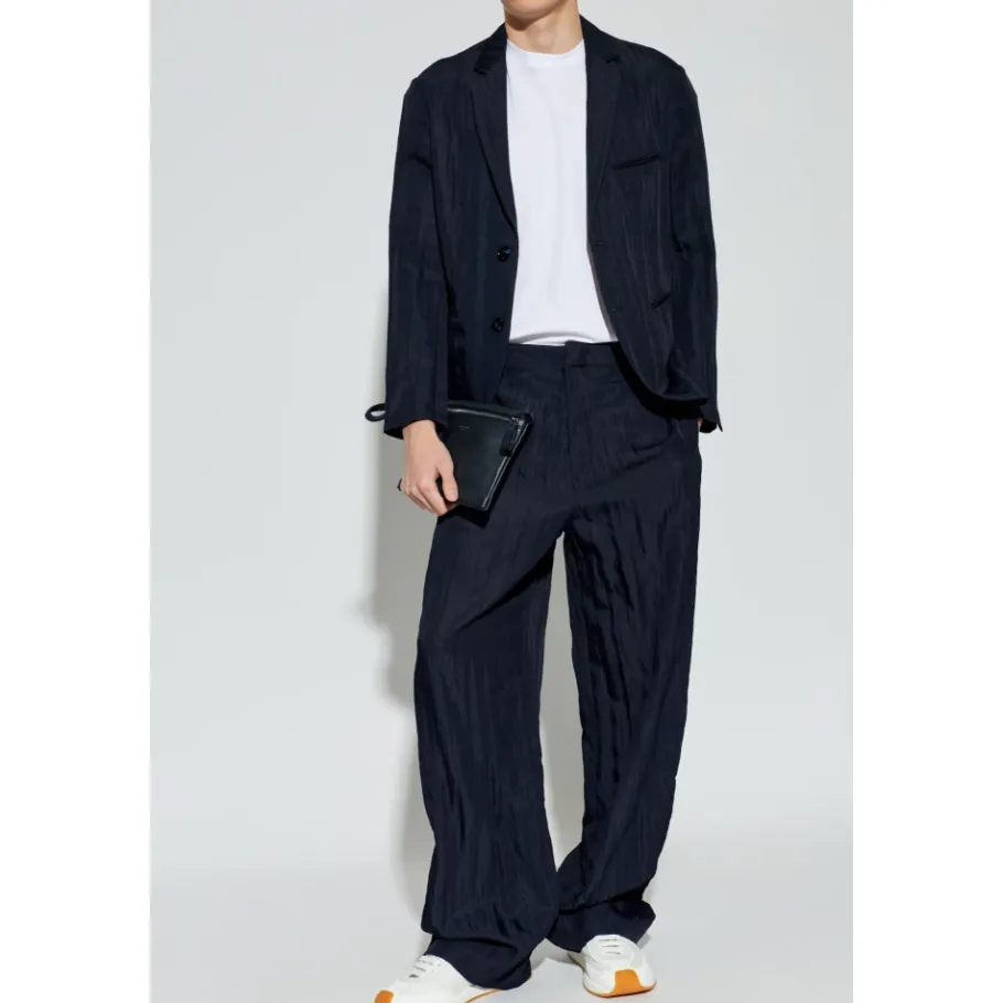 Giorgio Armani ASV interlock T-shirt met ronde hals-Heren Shirts