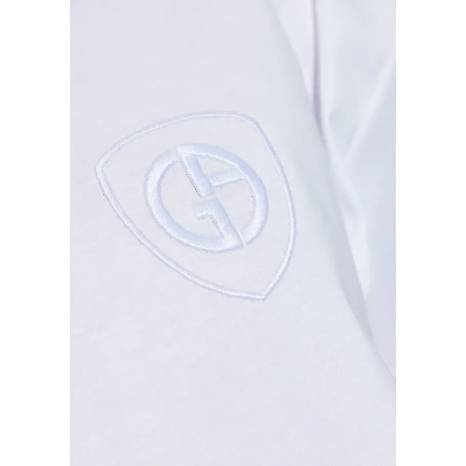 Giorgio Armani ASV interlock T-shirt met ronde hals-Heren Shirts