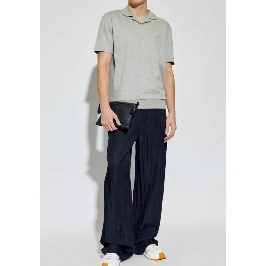 Giorgio Armani ASV Katoen Interlock Poloshirt-Heren Shirts