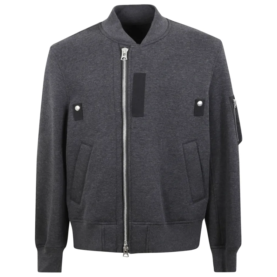 Sacai Asymmetrische Zip Hoodie-Heren Truien & Vesten
