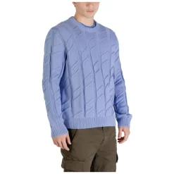 Tommy Jeans Badge Chunky Kabel Gebreide Jumper-Heren Truien & Vesten