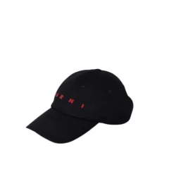 Marni Baseball Cap met Geborduurd Logo-Heren Petten