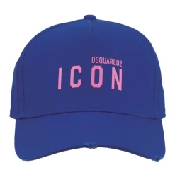 Dsquared2 Baseball Cap met Gesp en Contrastprint-Heren Petten