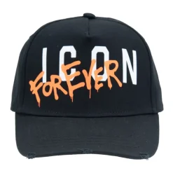 Dsquared2 Baseball Cap met Gesp en Contrastprint-Heren Petten