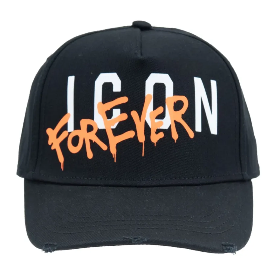 Dsquared2 Baseball Cap met Gesp en Contrastprint-Heren Petten