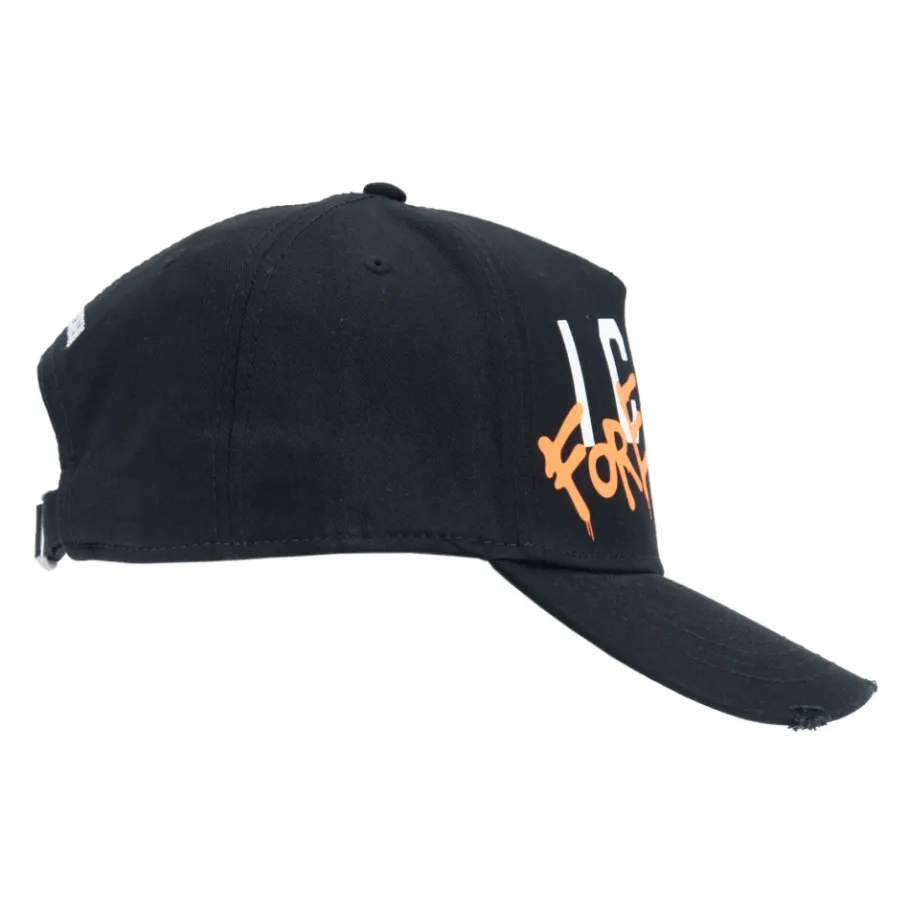 Dsquared2 Baseball Cap met Gesp en Contrastprint-Heren Petten