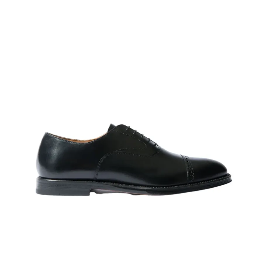 Scarosso Beaumont Black Oxfords - Handgemaakt-Heren Nette Schoenen
