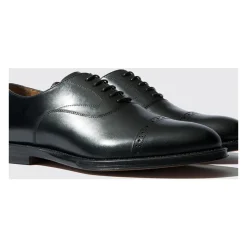 Scarosso Beaumont Black Oxfords - Handgemaakt-Heren Nette Schoenen