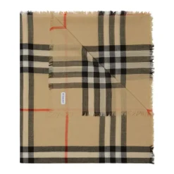 Burberry Geruit Patroon Wollen Sjaal-Heren Sjaals