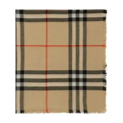 Burberry Geruit Patroon Wollen Sjaal-Heren Sjaals