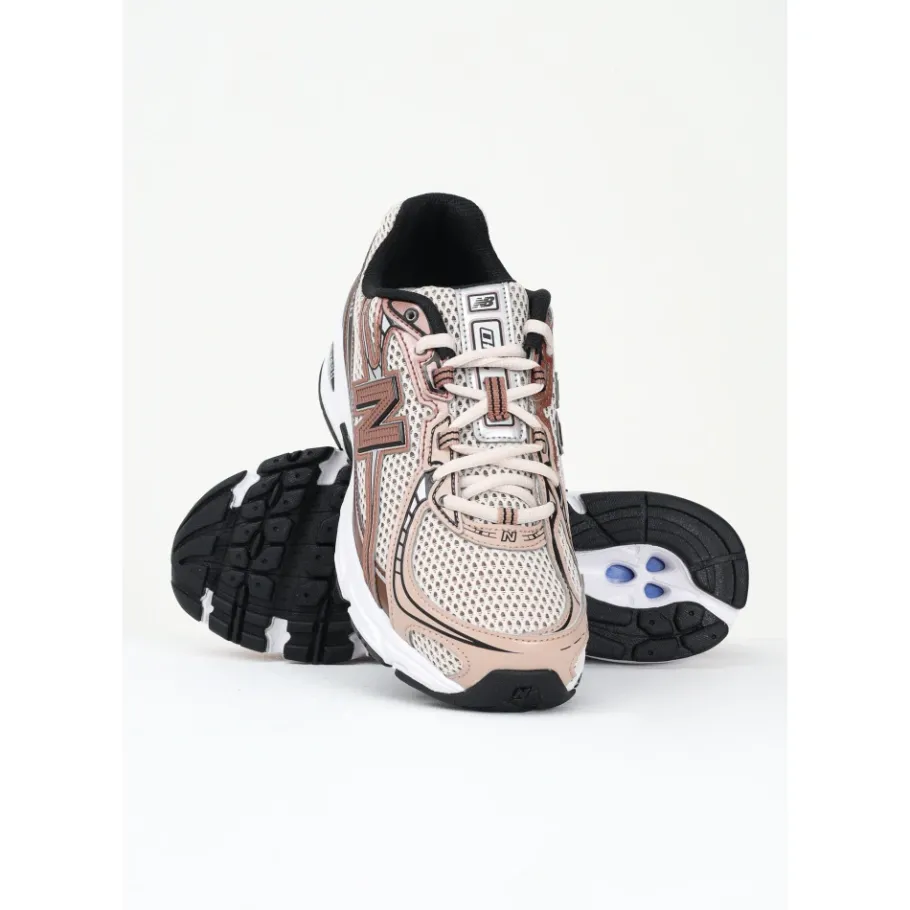 New Balance Beige Sneakers 740 Retro Stijl-Heren Sneakers