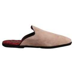 Dolce & Gabbana Suède Slides Platte Schoenen-Heren Pantoffels