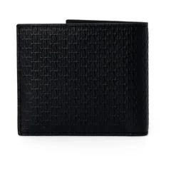 Armani Exchange Bifold Wallet AX Embossed Leather-Heren Portefeuilles