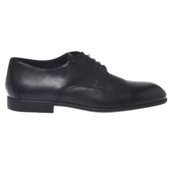 Baldinini Black leather lace-ups-Heren Nette Schoenen