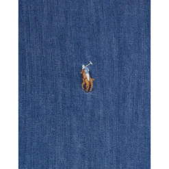 Polo Ralph Lauren Cavallino Geborduurd Katoenen Overhemd-Heren Overhemden