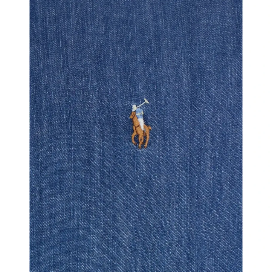 Polo Ralph Lauren Cavallino Geborduurd Katoenen Overhemd-Heren Overhemden