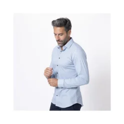 Desoto geometrisch patroon overhemd-Heren Overhemden