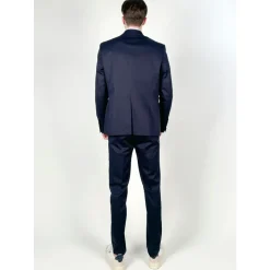 Mauro Grifoni slim fit katoenen pak-Heren Kostuums