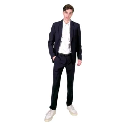 Mauro Grifoni slim fit technisch wollen pak-Heren Kostuums