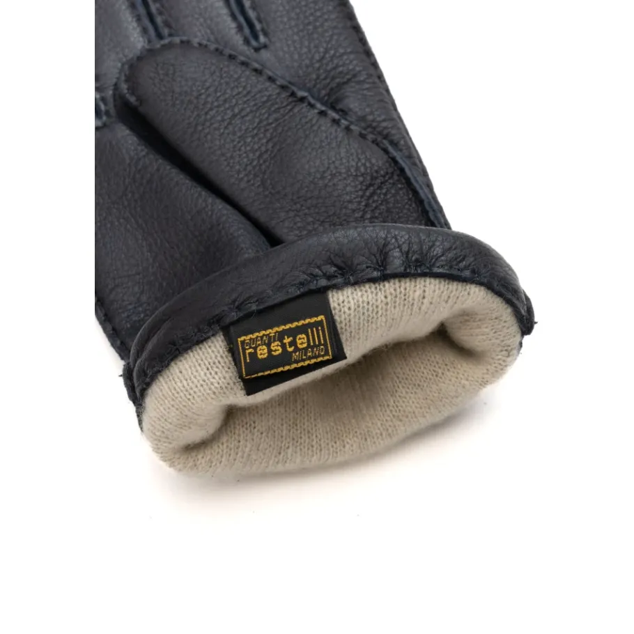 Restelli Guanti e Cashmere Gevoerde Hertenhandschoenen-Heren Handschoenen