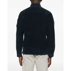 C.P. Company e Corduroy Textuur Overhemd Lange Mouwen-Heren Overhemden