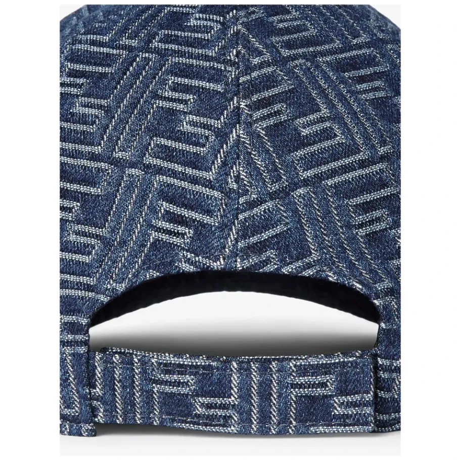 Fendi e Denim Baseballpet Gemaakt in Italië-Heren Petten