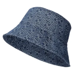 Fendi e Denim Bucket Hat Made in Italy-Heren Hoeden