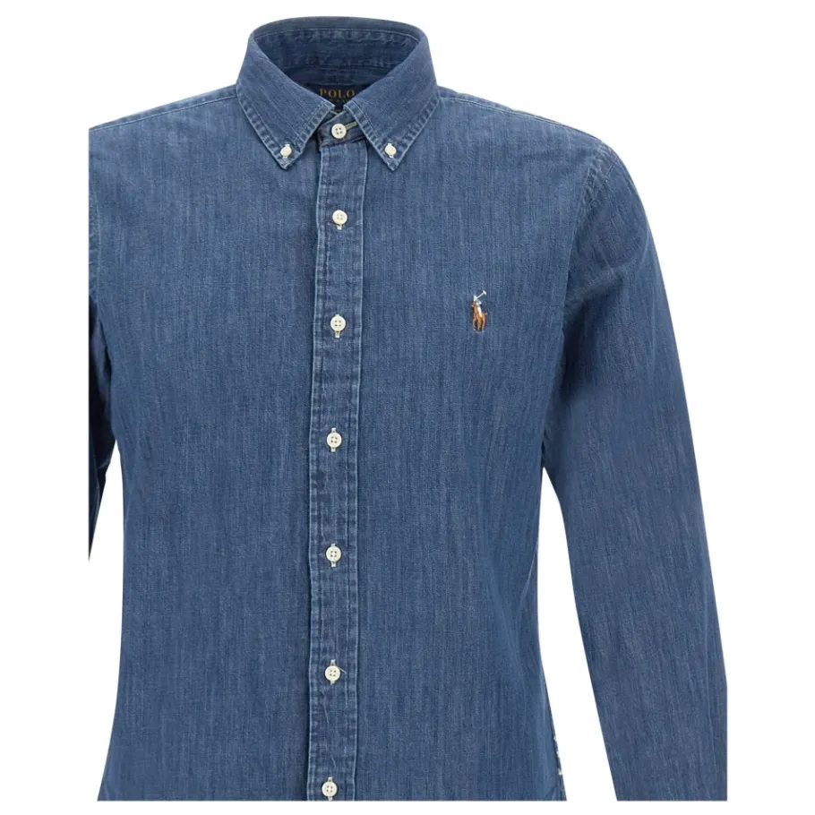 Polo Ralph Lauren e Denim Overhemd, Button-Down Kraag-Heren Overhemden