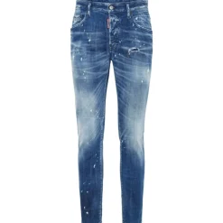 Dsquared2 e Distressed Denim Jeans Slim Fit-Heren Jeans