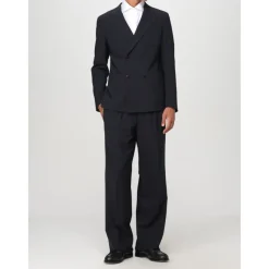 Emporio Armani e Double-Breasted Wool Stretch Jurk-Heren Kostuums