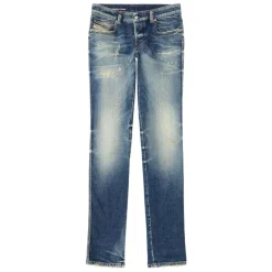 Diesel e Faded Jeans met Rafelzoom-Heren Jeans