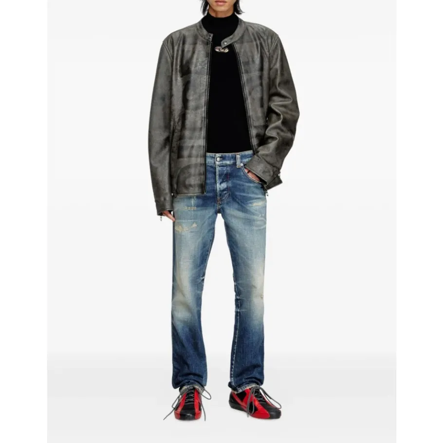 Diesel e Faded Jeans met Rafelzoom-Heren Jeans