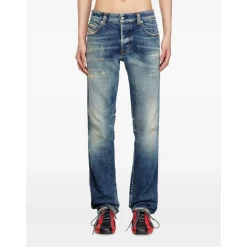 Diesel e Faded Jeans met Rafelzoom-Heren Jeans