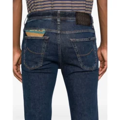 Jacob Cohën e Klassieke Jeans Stijl Donkere Wassing-Heren Jeans