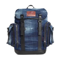 Dsquared2 e Leren Katoenen Tas-Heren Rugzakken