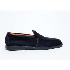 Santoni e Suède Loafers-Heren Instappers & Slip Ons