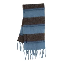 Samsøe Samsøe Blauwe Wol Mohair Sjaal-Heren Sjaals