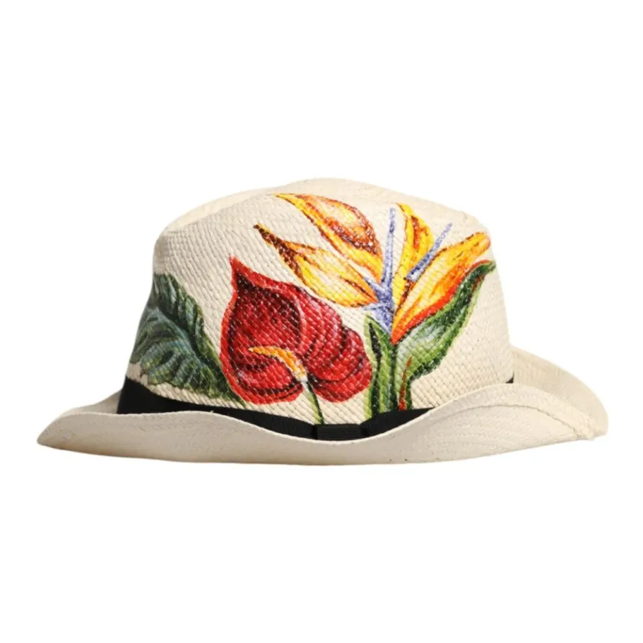 Dolce & Gabbana Bloemenprint Fedora Hoed-Heren Hoeden